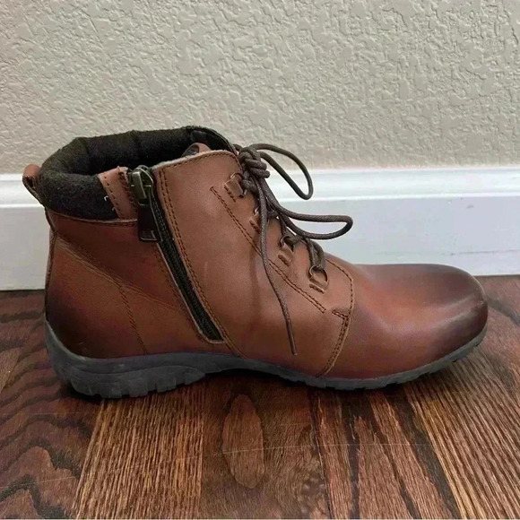 Propet Delaney Women’s Lace Up Zip Ankle Boots Brown Leather Size 6.5 WDV002L - Picture 7 of 15
